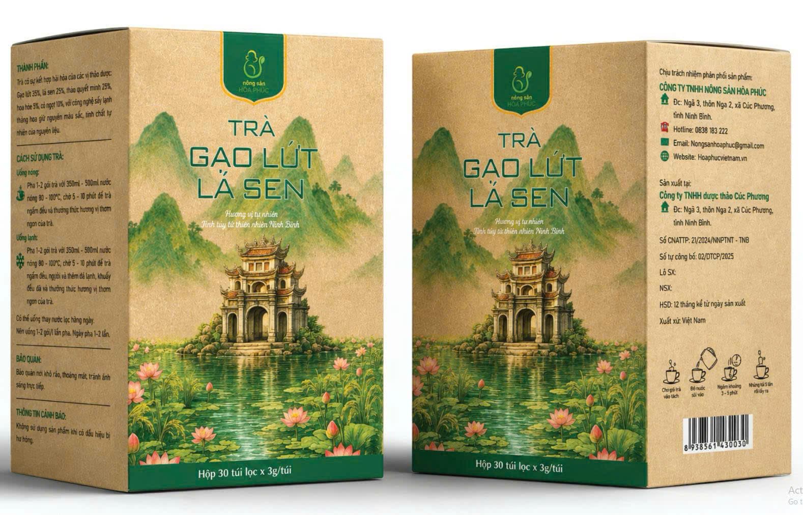 Hộp trà Hòa Phúc